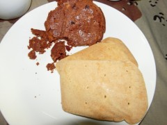 パンとチョコレートパンケーキ