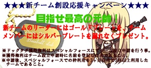 新チーム創設応援キャンペーン